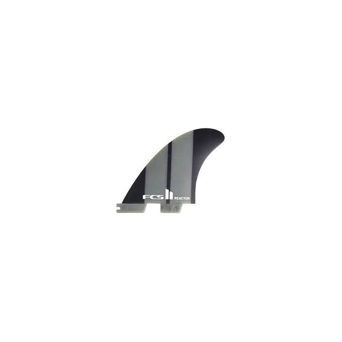 FCS II Reactor Neo Glass Charcoal Tri fin Set medium