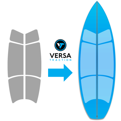 Versa traction grip transparent  Shortboard kit