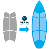 Versa traction grip transparent  Shortboard kit