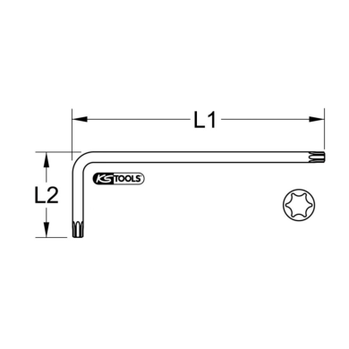 Clé mâle TORX Longue