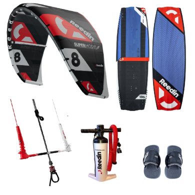 PACK DE KITESURF REEDIN SUPER MODEL HTF 2023 + PLANCHE REEDIN SUPER E + BARRE DREAMSTICK X V2