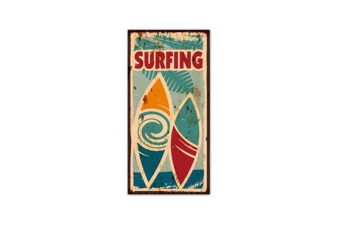 SURFPISTOL Plaque Surfing