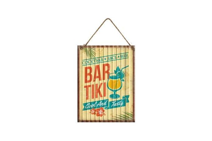 Plaque métal Tiki Bar