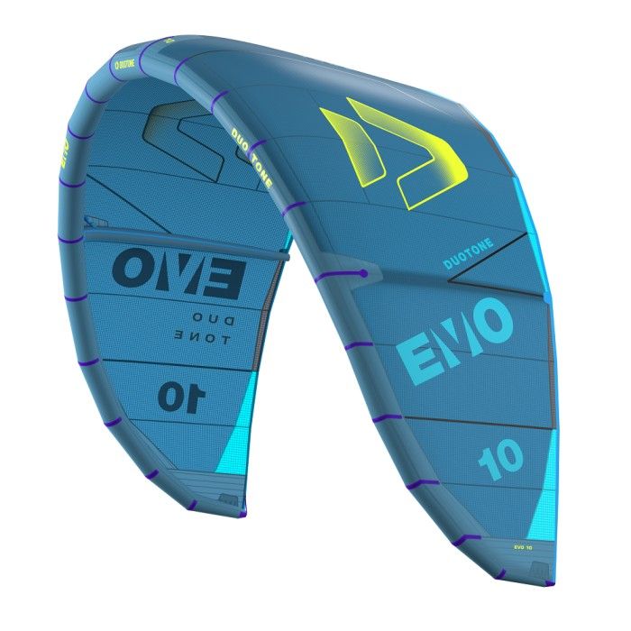 DUOTONE Evo 2025 bleu aile de kitesurf | Clinique de la planche | 1 479,00 €