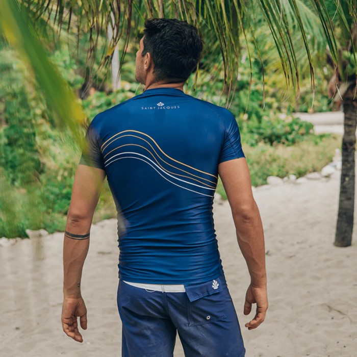 SAINT JACQUES Lycra manche courte waves