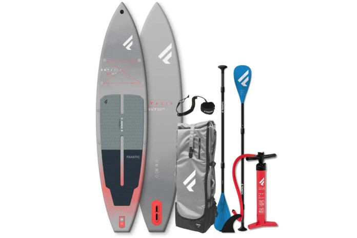 Pack sup paddle gonflable RAY AIR SLT 11.6 FANATIC (sup. pompe. pagaie. sac)